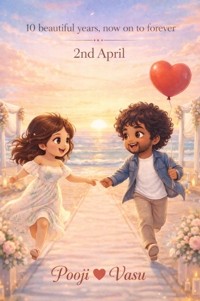 Illustration of Pooji and Vasdev